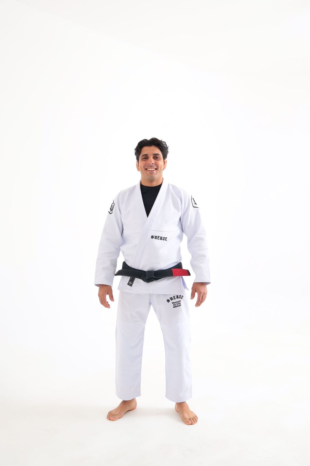 Kimono Suerte Trançado Premium - IRON -WHITE