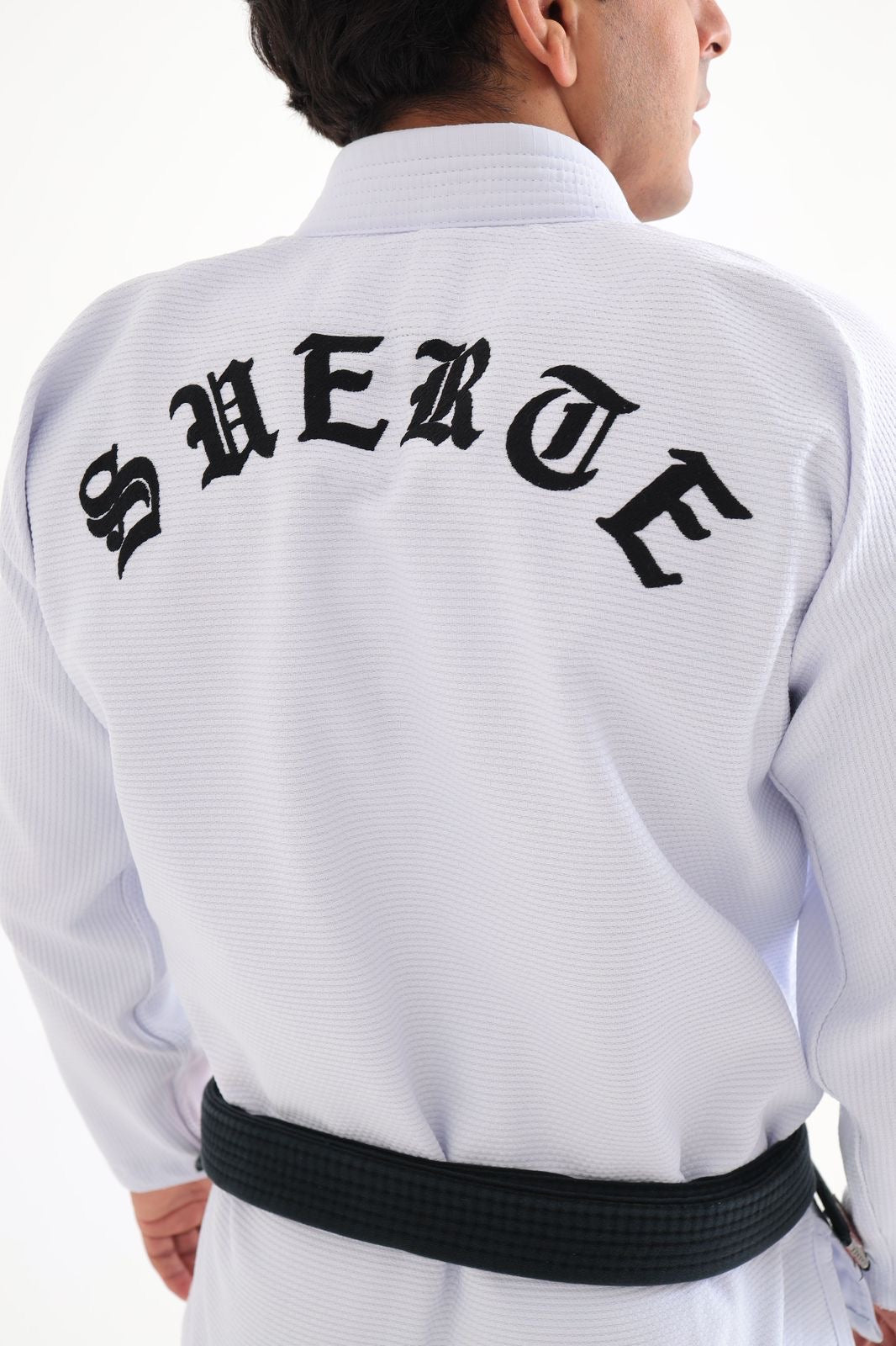 Kimono Suerte Trançado Premium - IRON -WHITE