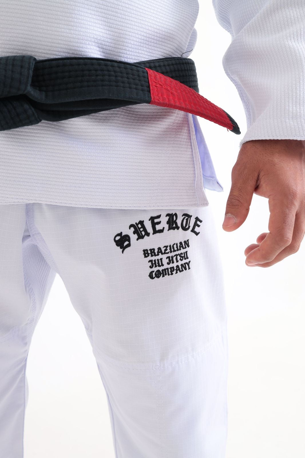 Kimono Suerte Trançado Premium - IRON -WHITE